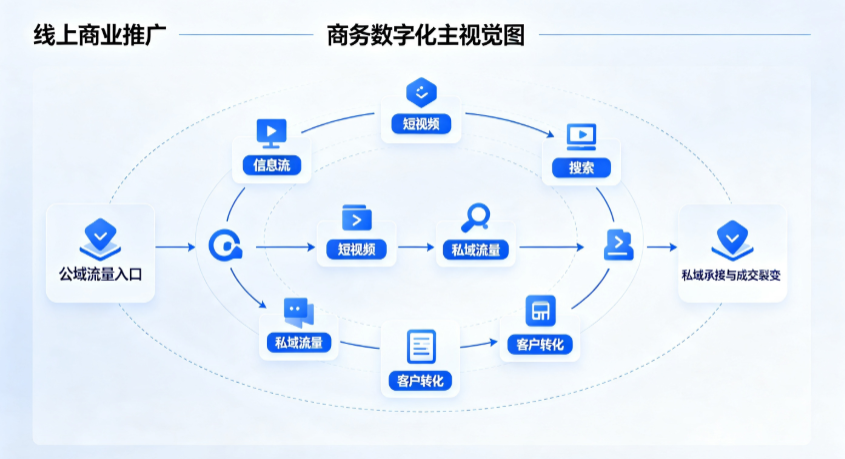 宣化县线上商业推广怎么做？全域流量闭环搭建与低成本转化实战指南
